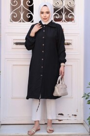 Black Modest Plus Size Tunic 70881S - 3