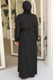 Black Modest Prom Dress 25681S - 4