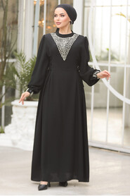 Black Modest Prom Dresses 10641S - 2