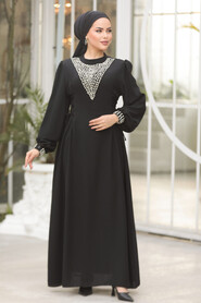 Black Modest Prom Dresses 10641S - 3