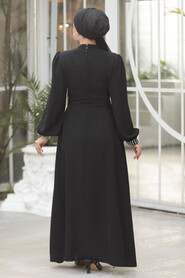 Black Modest Prom Dresses 10641S - 4