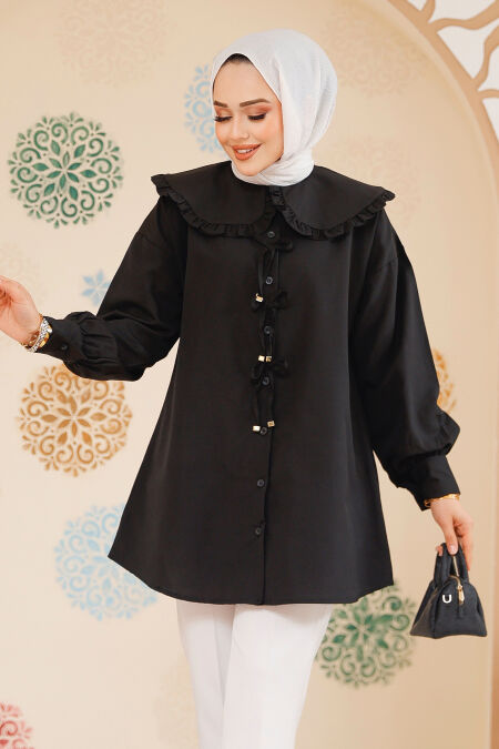 Black Modest Top 10074S - NEVA STYLE