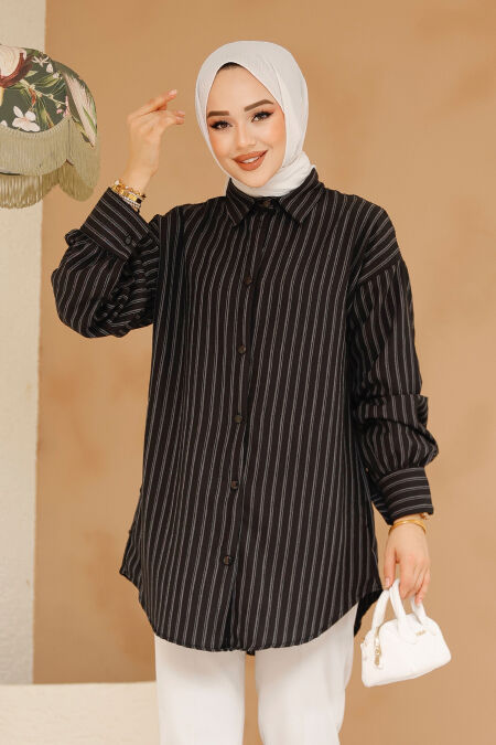 Black Modest Top 30702S - NEVA STYLE