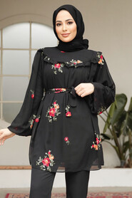 Black Modest Top 4087S - 1