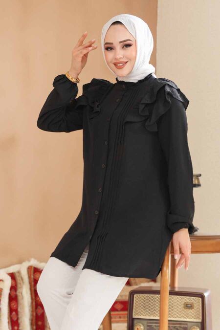 Black Modest Top 42291S - NEVA STYLE