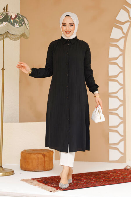 Black Modest Top 70381S - NEVA STYLE
