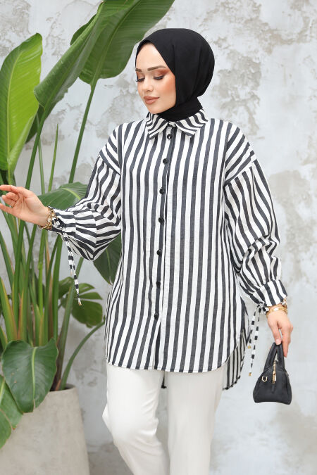 Black Modest Tunic 10152S - NEVA STYLE