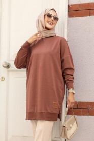 Brown Modest Tunic 30644KH - 1