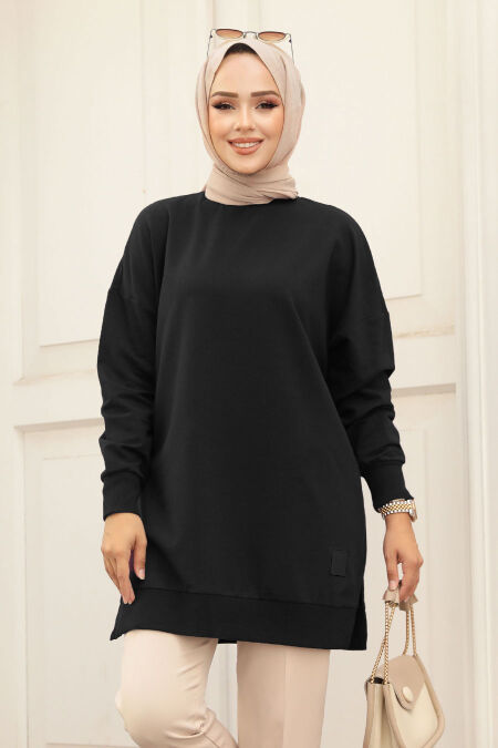 Black Modest Tunic 30644S - NEVA STYLE