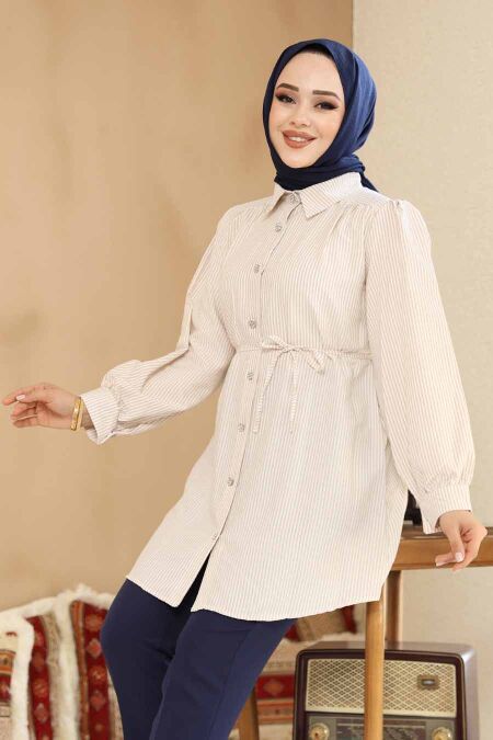 Black Modest Tunic 42421BEJ - NEVA STYLE