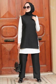 Black Triple Suit Dress 1291S - 1