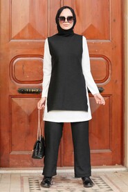 Black Triple Suit Dress 1291S - 3