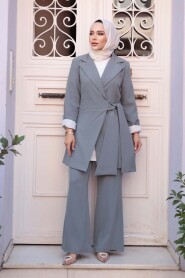 Blazer Grey Modest Two-Piece Set 76731GR - 2
