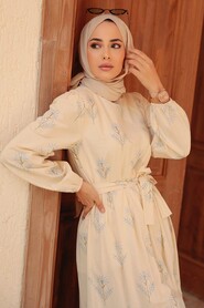 Blue Hijab Dress 2333M - 2