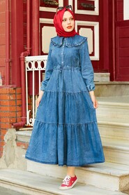 Blue Hijab Dress 245M - 1