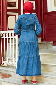 Blue Hijab Dress 245M - 5