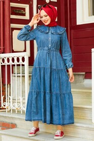 Blue Hijab Dress 245M - 2
