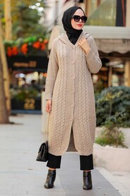 Mink Hijab Knitwear Cardigan 41203V - 1