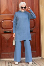 Blue Hijab Suit Dress 1927M - 1
