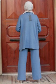 Blue Hijab Suit Dress 1927M - 2