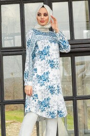 Blue Hijab Tunic 11534M - 2