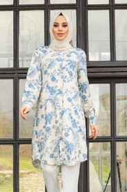 Blue Hijab Tunic 11535M - 1