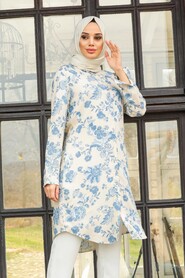 Blue Hijab Tunic 11535M - 2