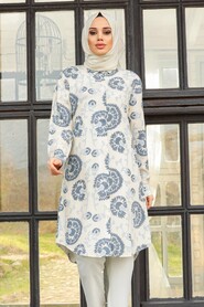 Blue Hijab Tunic 11536M - 1