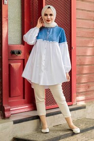 Blue Hijab Tunic 17178M - 2