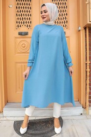 Blue Hijab Tunic 2094M - 1