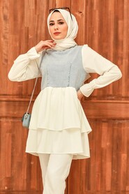 Blue Hijab Tunic 221128M - 1