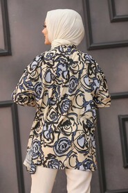 Blue Hijab Tunic 27326M - 2