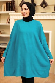 Blue Hijab Tunic 3399M - NEVA STYLE