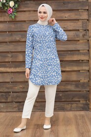 Blue Hijab Tunic 35813M - 1