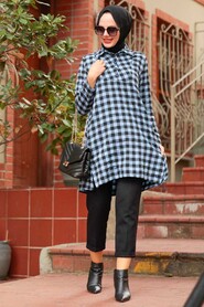 Blue Hijab Tunic 55730M - 1