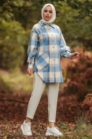 Blue Hijab Tunic 5582M - 1