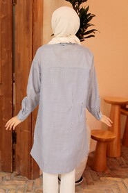Blue Hijab Tunic 5717M - 3