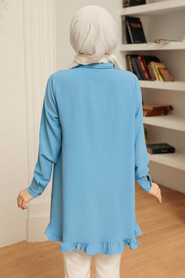 Blue Hijab Tunic 61591M - 3
