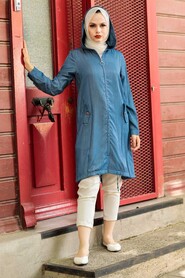 Blue Hijab Tunic 89160M - 1