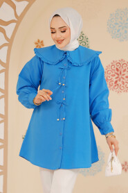 Blue Modest Top 10074M - 3