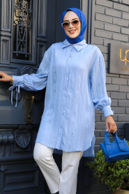 Blue Modest Top 10510M - 3