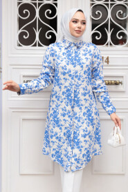 Blue Modest Top 11695M - 3