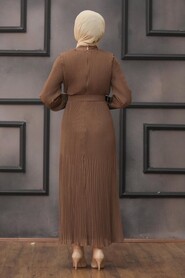 Brown Hijab Dress 2751KH - 2