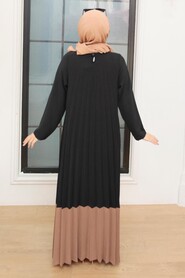 Brown Hijab Dress 7684KH - 2