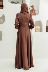  Stylish Brown Modest Wedding Dress 2511KH - 2