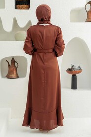  Elegant Brown Muslim Fashion Evening Dress 4566KH - 3