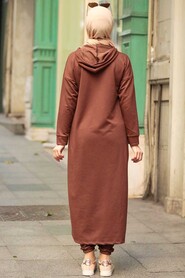 Brown Hijab Suit Dress 56002KH - 2
