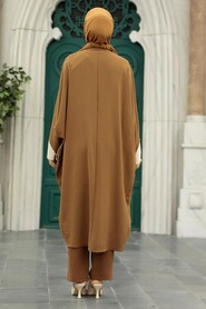 Brown Hijab Triple Suit 52261KH - 3