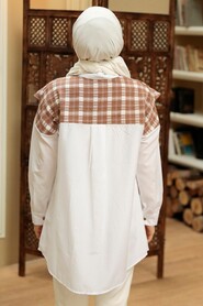 Brown Hijab Tunic 1107KH - 4