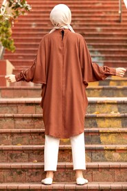 Brown Hijab Tunic 24160KH - 2